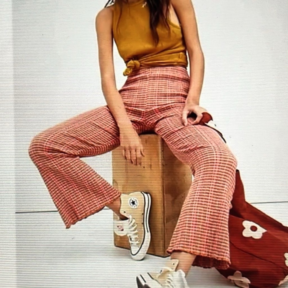 WILFRED🖤 Gingham high waisted stretch pants